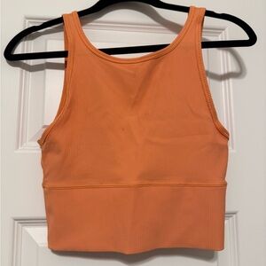 lululemon athletica power pivot tank in Golden Apricot